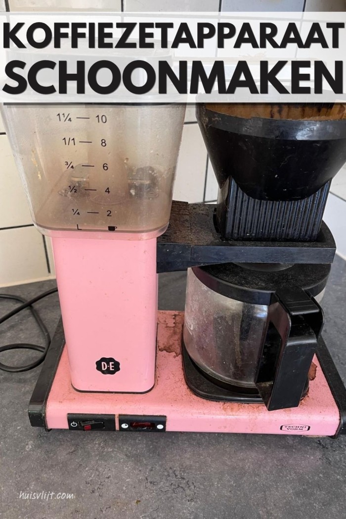 koffiezetapparaat schoonmaken